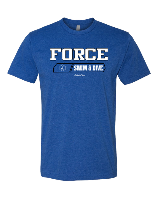2025 Force Swim & Dive Spirit Pack Tee (Royal)