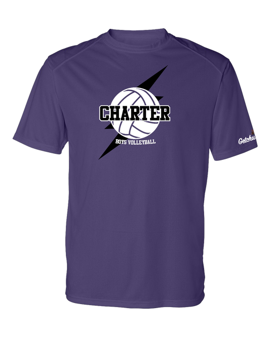 Force Boys Volleyball Warm-Up Tee (Purple)