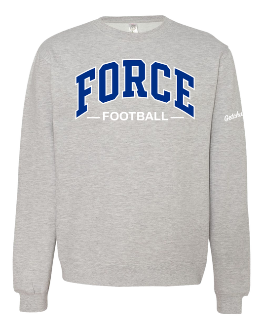 Force Football Arched Crewneck