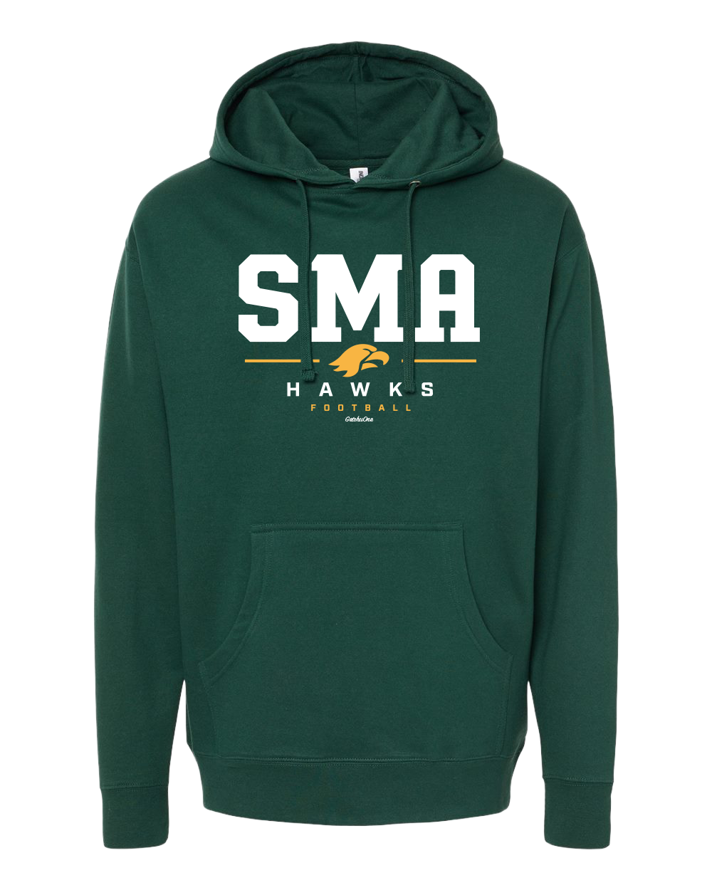 2026 SMA Hawks Football Forest Green Hoodie