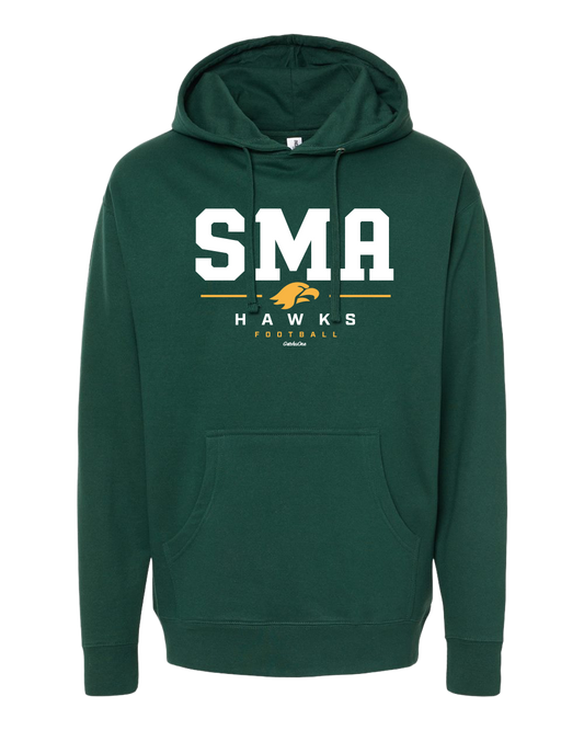 2026 SMA Hawks Football Forest Green Hoodie