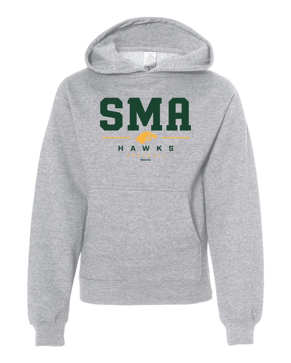 2026 SMA Hawks Football Grey Heather Hoodie