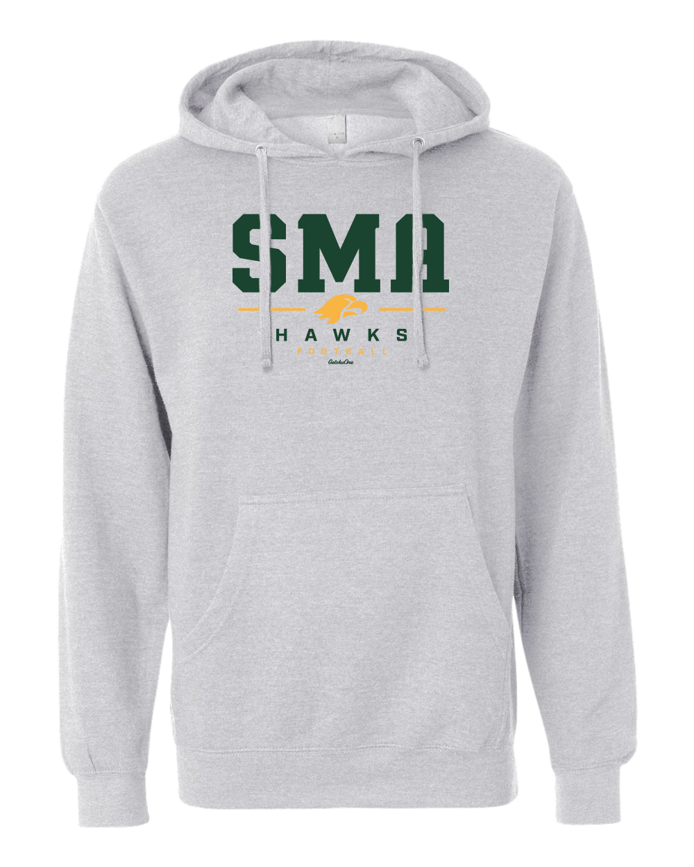 2026 SMA Hawks Football Grey Heather Hoodie