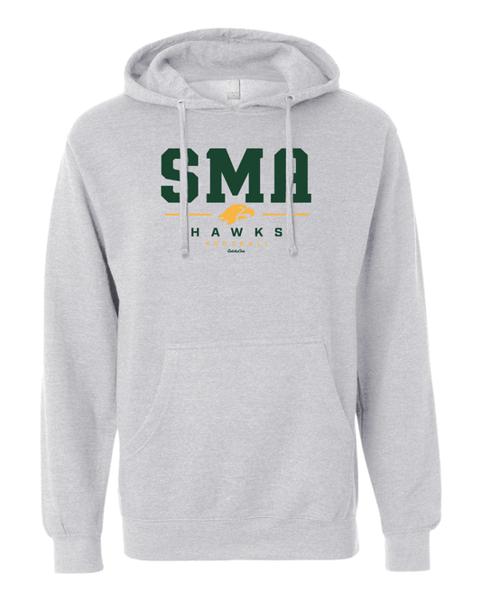 2026 SMA Hawks Football Grey Heather Hoodie