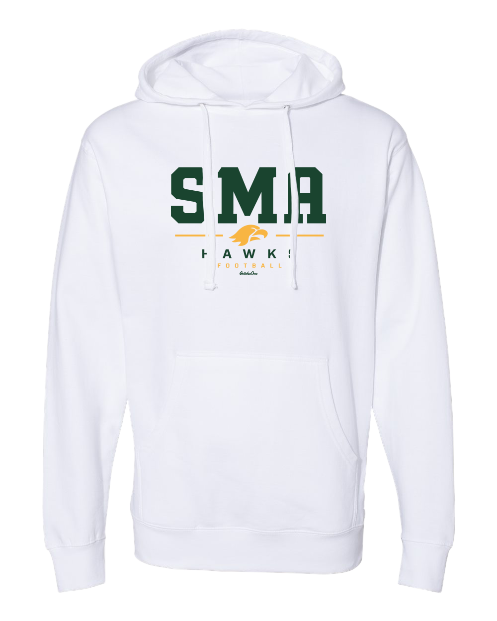 2026 SMA Hawks Football White Hoodie