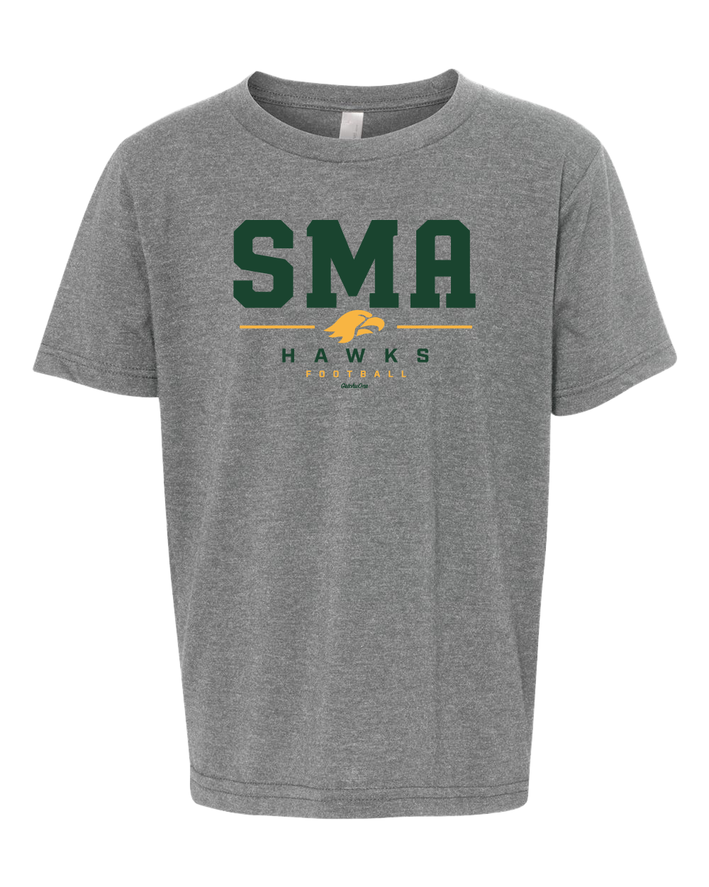 2026 SMA Hawks Football Dark Heather Grey Tee