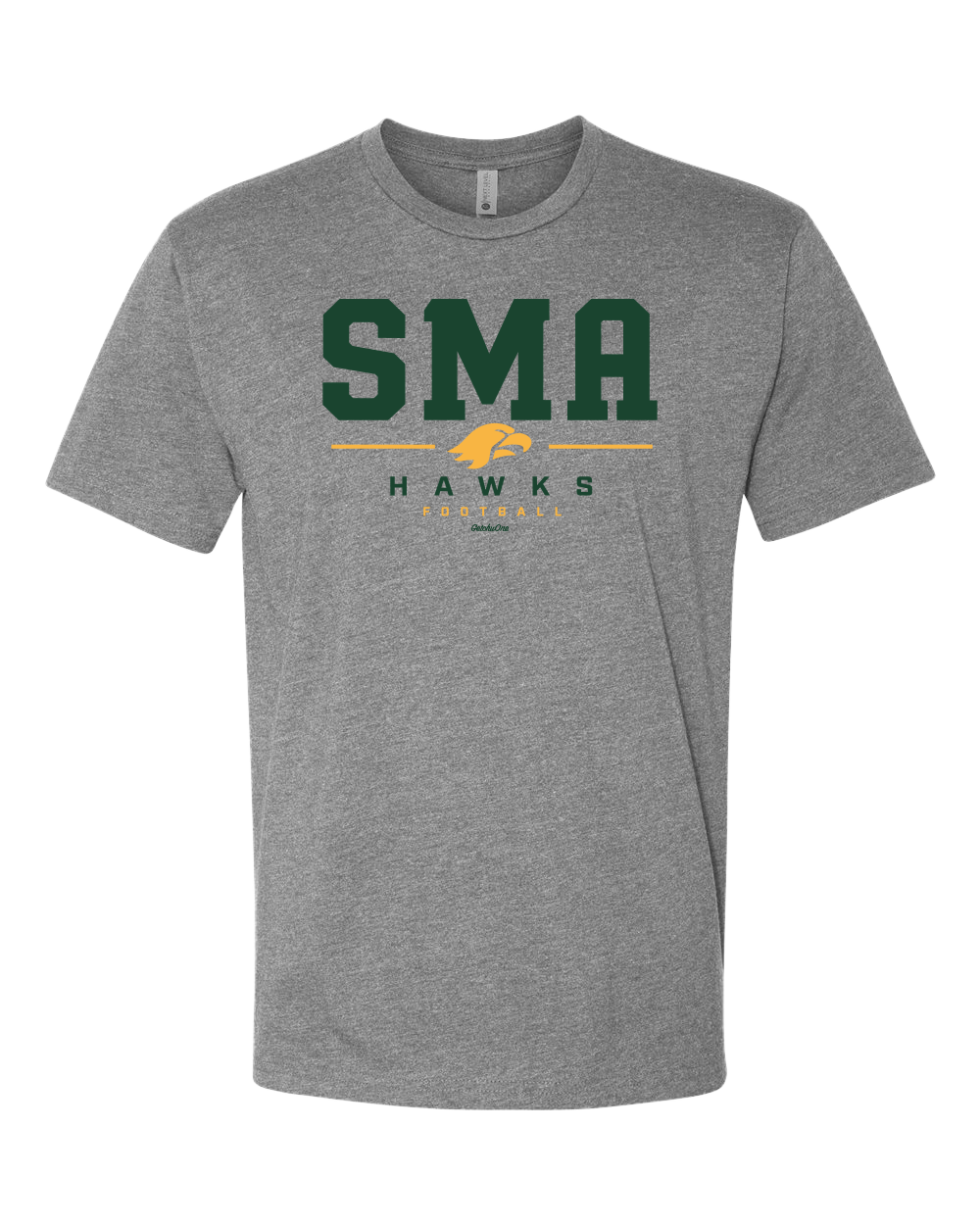 2026 SMA Hawks Football Dark Heather Grey Tee