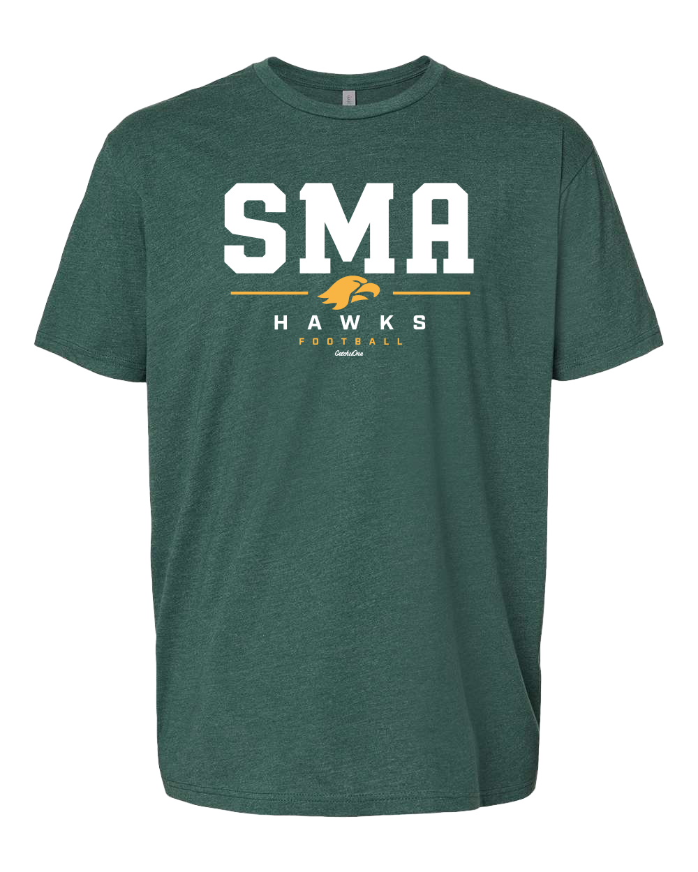2026 SMA Hawks Football Heather Forest Green Tee