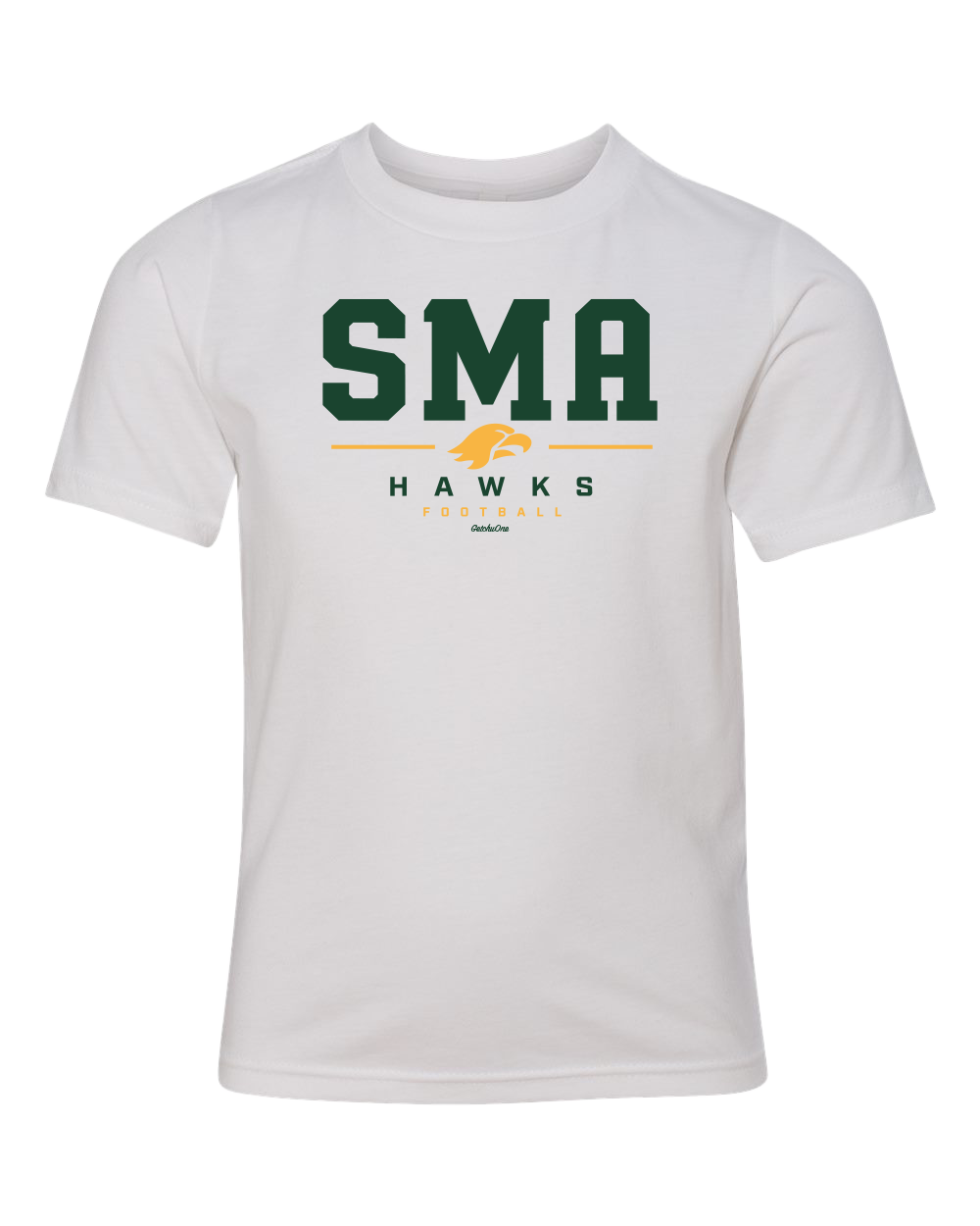 2026 SMA Hawks Football White Tee