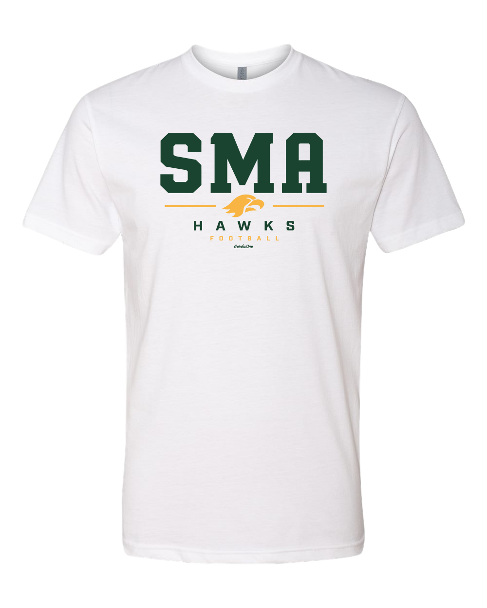 2026 SMA Hawks Football White Tee