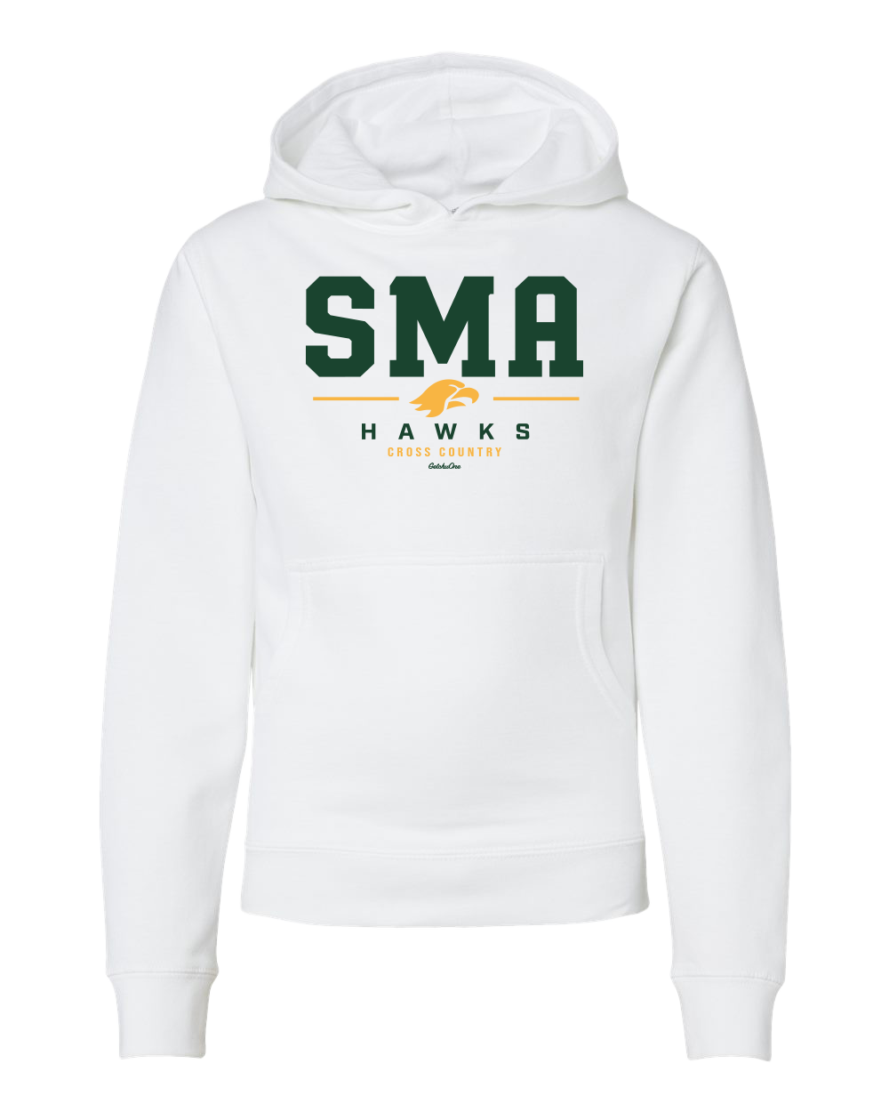 2026 SMA Hawks XC White Hoodie