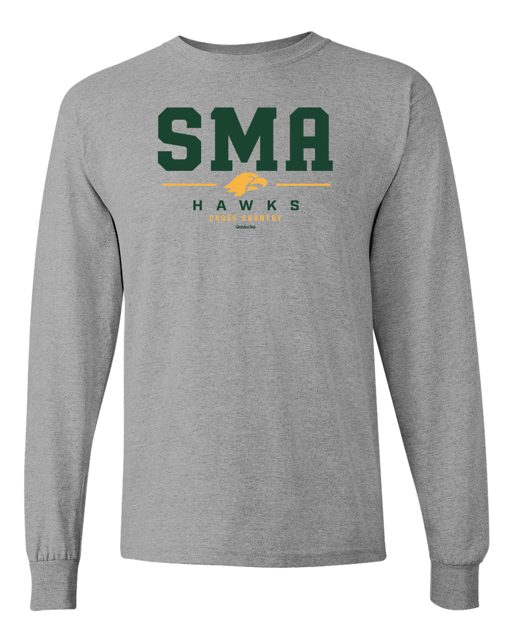 2026 SMA Hawks XC Grey Long Sleeve Tee