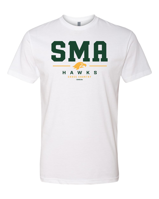 2026 SMA Hawks XC Tee White
