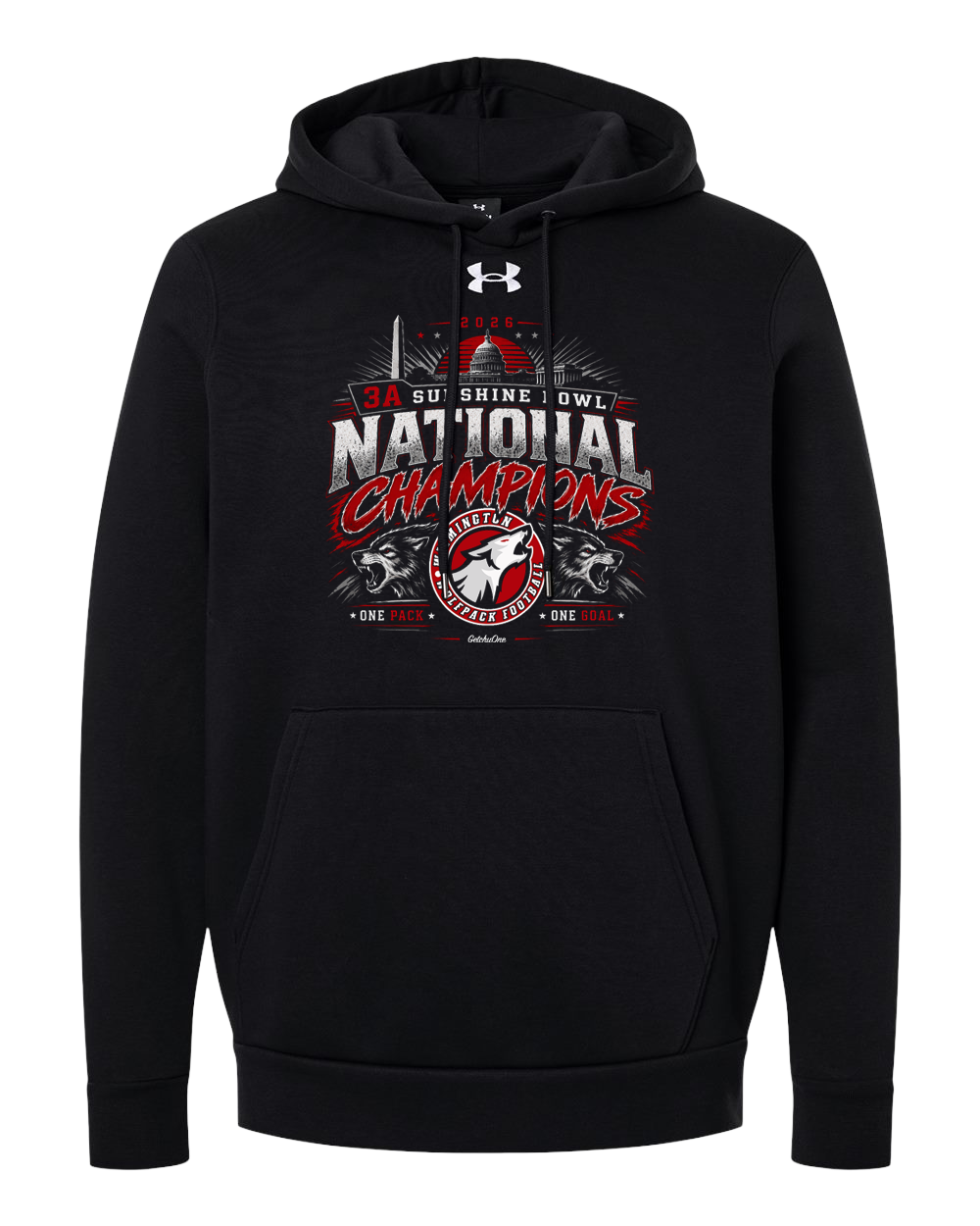 2026 Wilmington Wolfpack 3A Sunshine Bowl National Champions Hoodie