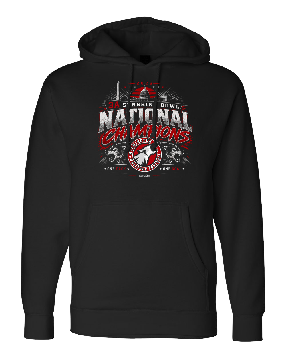 2026 Wilmington Wolfpack 3A Sunshine Bowl National Champions Hoodie