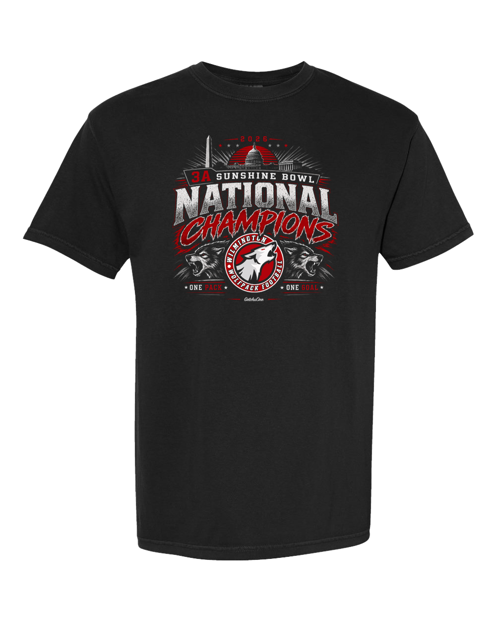 2026 Wilmington Wolfpack 3A Sunshine Bowl National Champions Tee