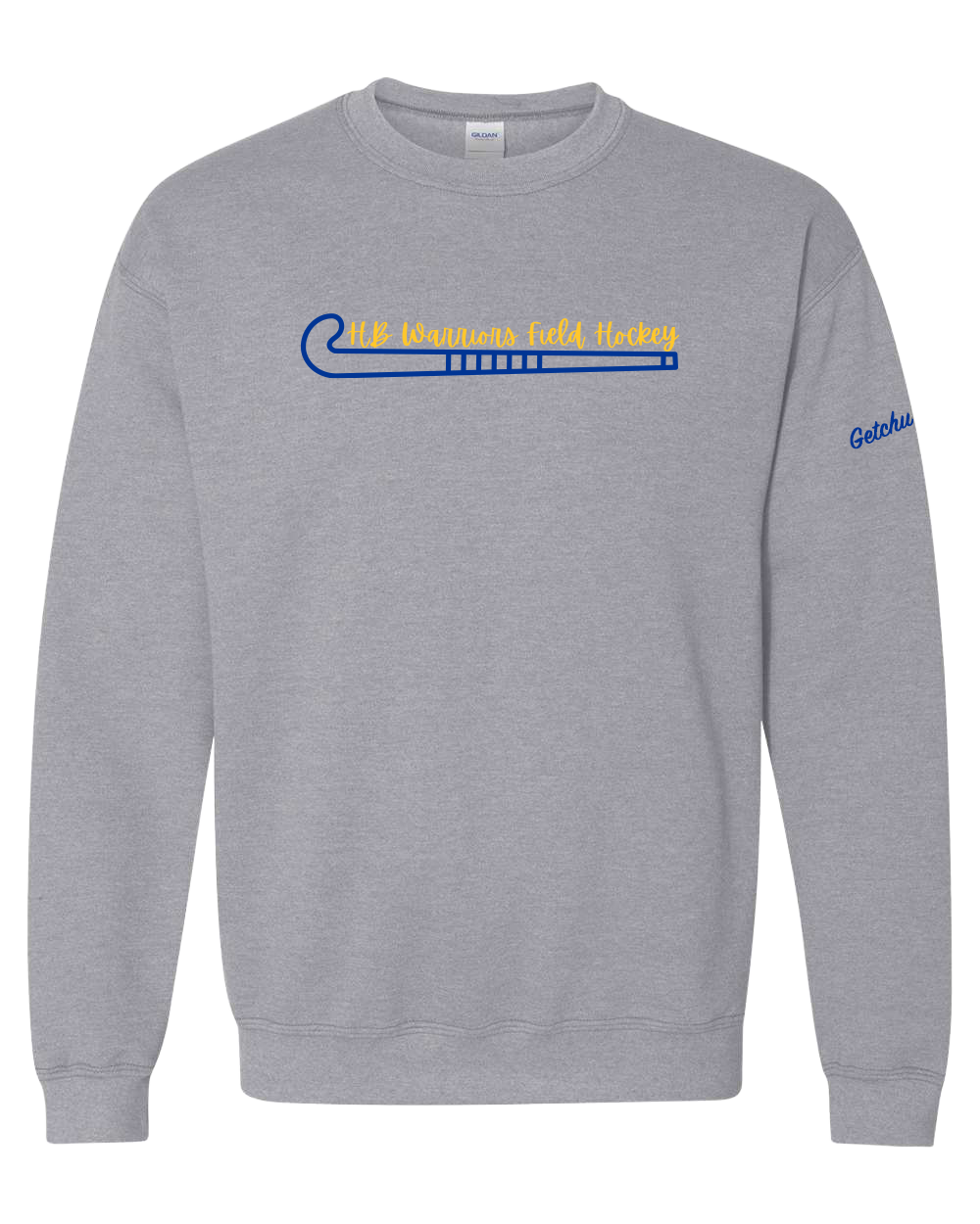 2026 HBMS Field Hockey Grey Crewneck