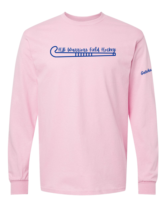 2026 HBMS Field Hockey Pink Long Sleeve Tee