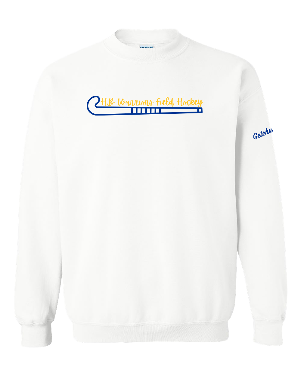 2026 HBMS Field Hockey White Crewneck
