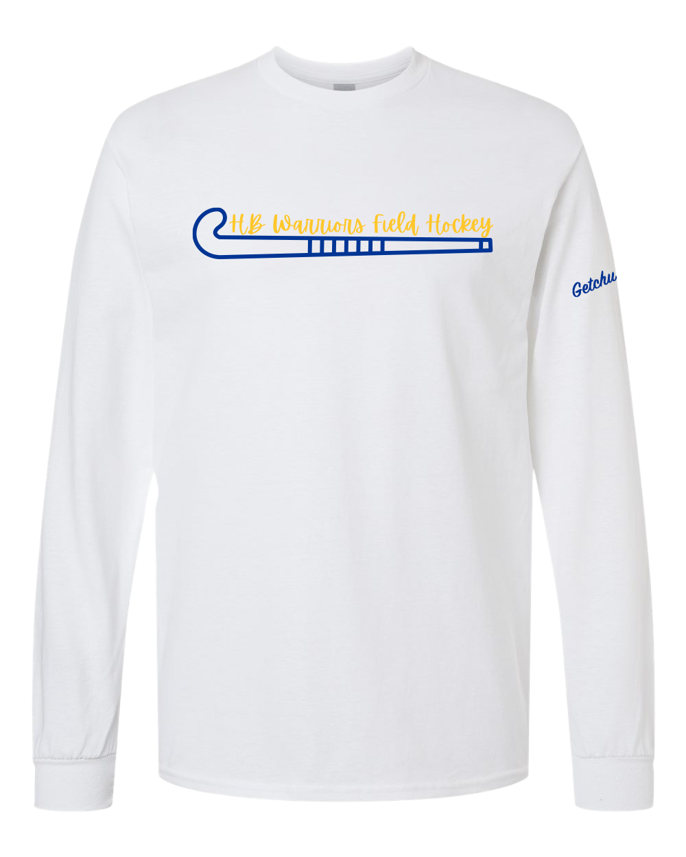 2026 HBMS Field Hockey White Long Sleeve Tee