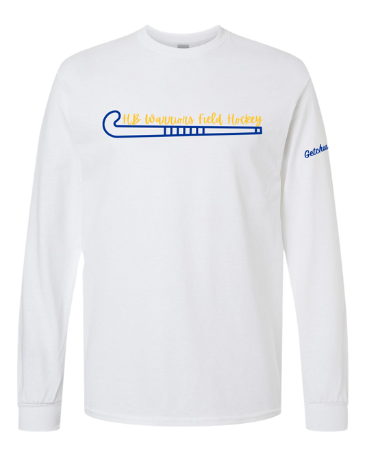 2026 HBMS Field Hockey White Long Sleeve Tee